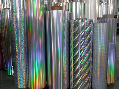 Holographic metallized film